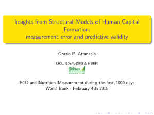 Insights from Structural Models of Human Capital Formation: