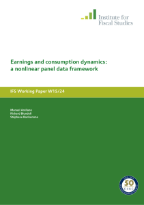 Earnings and consumption dynamics: a nonlinear panel data framework