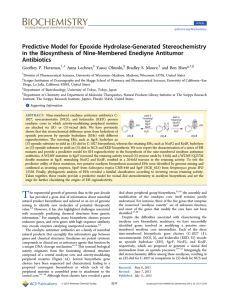 Predictive Model for Epoxide Hydrolase-Generated Stereochemistry