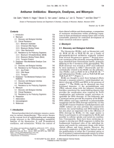 Antitumor Antibiotics: Bleomycin, Enediynes, and Mitomycin Ute Galm, Martin H. Hager,
