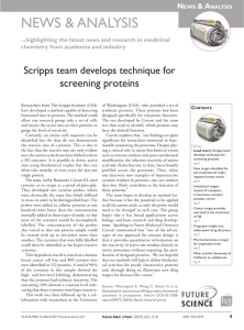 screening proteins Scripps team develops technique for N &amp; A
