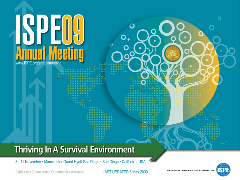 ISPE Annual Meeting Thriving In A Survival Environment