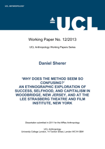 Daniel Sherer Working Paper No. 12/2013