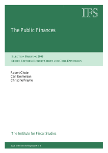 IFS  The Public Finances The Institute for Fiscal Studies
