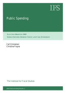 IFS  Public Spending The Institute for Fiscal Studies