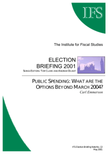 ELECTION BRIEFING 2001  P