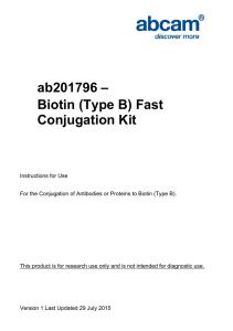 ab201796 – Biotin (Type B) Fast Conjugation Kit