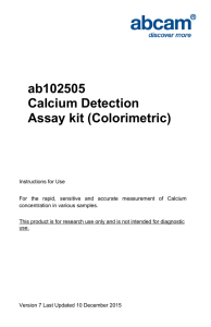 ab102505 Calcium Detection Assay kit (Colorimetric)