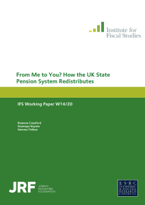 From Me to You? How the UK State Pension System Redistributes