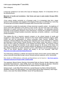 Call for papers (closing date 1 June 2015) Dear colleagues,