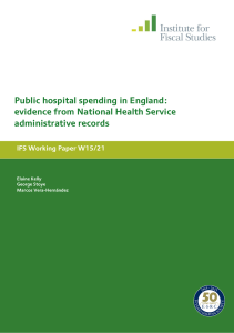 Public hospital spending in England: evidence from National Health Service administrative records