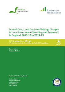 Central Cuts, Local Decision-Making: Changes in Local Government Spending and Revenues