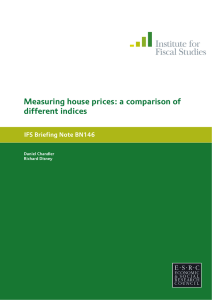 Measuring house prices: a comparison of different indices IFS Briefing Note BN146