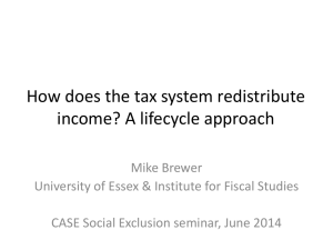 How does the tax system redistribute income? A lifecycle approach