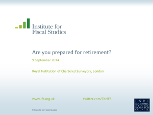 Are you prepared for retirement? 9 September 2014