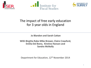 The impact of free early education