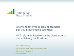 Analysing reforms to tax and transfers policies in developing countries: