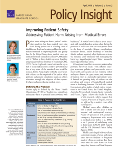 Policy Insight P April 2009 Volume 3