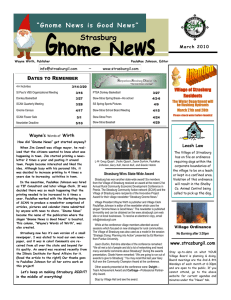 Strasburg “Gnome News is Good News” D