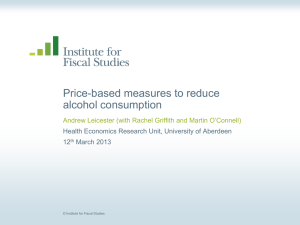Price-based measures to reduce alcohol consumption