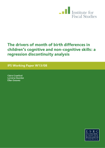The drivers of month of birth differences in regression discontinuity analysis