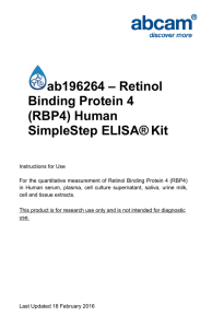 ab196264 – Retinol Binding Protein 4 (RBP4) Human SimpleStep ELISA®