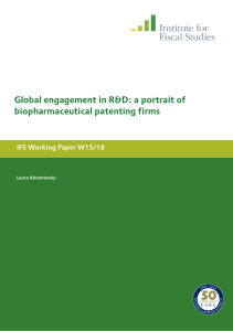 Global engagement in R&amp;D: a portrait of biopharmaceutical patenting firms