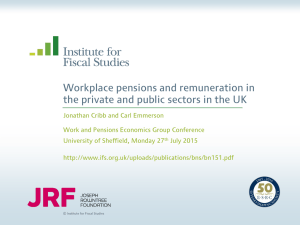 Workplace pensions and remuneration in