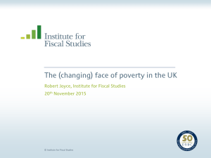 The (changing) face of poverty in the UK 20 November 2015