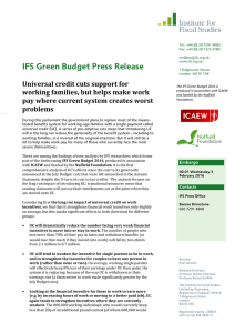 IFS Green Budget Press Release
