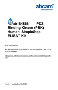 ab184866  –    PDZ Binding Kinase (PBK) ELISA