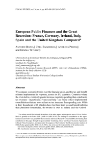 European Public Finances and the Great Recession: France, Germany, Ireland, Italy,