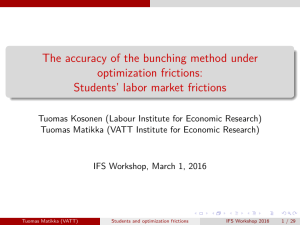 The accuracy of the bunching method under optimization frictions: