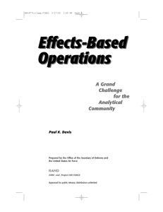 Effects-Based Operations A Grand Challenge