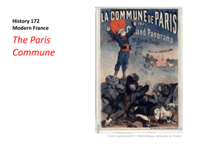 The Paris Commune History 172 Modern France