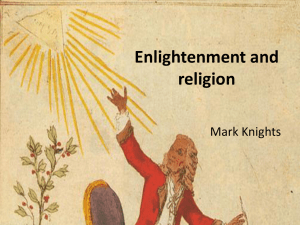 Enlightenment and religion Mark Knights