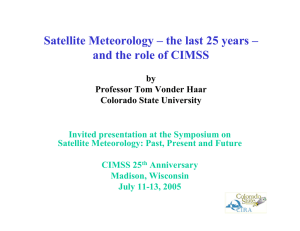 Satellite Meteorology – the last 25 years –