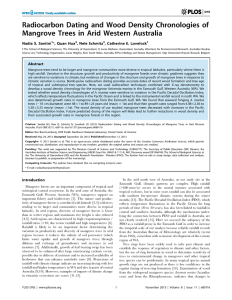 Radiocarbon  Dating  and  Wood  Density ... Mangrove  Trees  in  Arid  Western ...