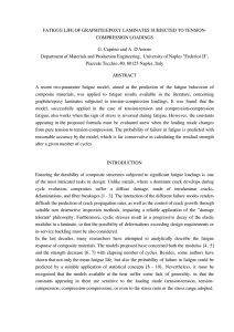 FATIGUE LIFE OF GRAPHITE/EPOXY LAMINATES SUBJECTED TO TENSION- COMPRESSION LOADINGS