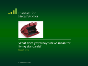 What does yesterday’s news mean for living standards?  Robert Joyce