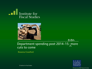 even ^ Department spending post 2014-15: more cuts to come