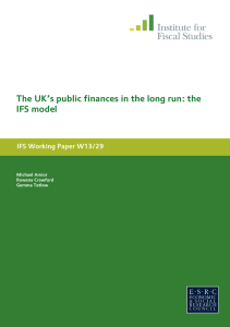 The UK’s public finances in the long run: the IFS model