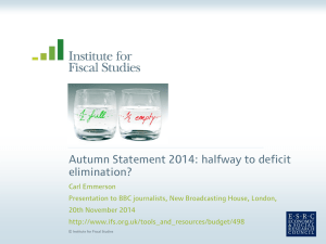 Autumn Statement 2014: halfway to deficit elimination?