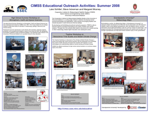 CIMSS Educational Outreach Activities: Summer 2008