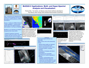 McIDAS-V Applications: Multi- and Hyper-Spectral Analysis and Visualization .