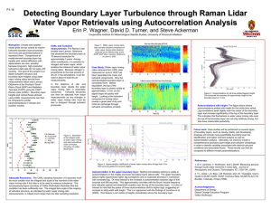Detecting Boundary Layer Turbulence through Raman Lidar