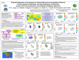 Potential Reduction of Uncertainty in Passive Microwave Precipitation Retrieval