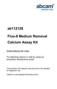 ab112128 Fluo-8 Medium Removal Calcium Assay Kit Instructions for Use