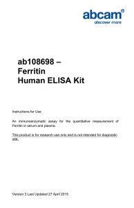 ab108698 – Ferritin Human ELISA Kit
