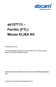 ab157713 – Ferritin (FTL) Mouse ELISA Kit